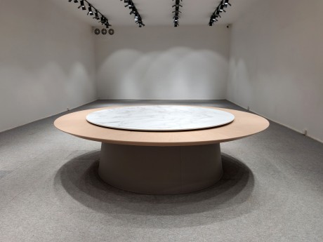 电动餐桌（木纹）