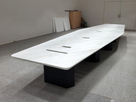 天然石材异形台面会议台