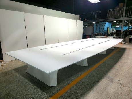 超大白色会议台