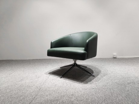 单人休闲椅（绿皮）