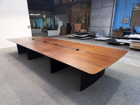 铁脚木纹会议台