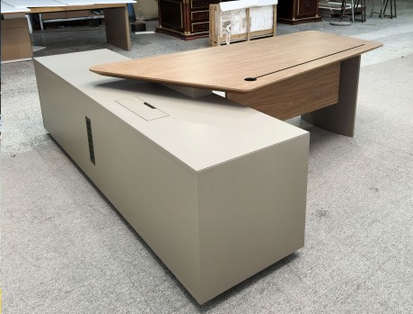 异形台面长副柜班台